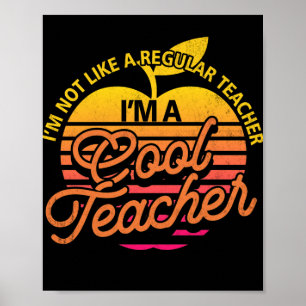Poster Je ne suis pas comme un enseignant régulier Je sui