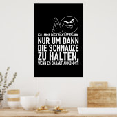 POSTER JE NE SUIS PAS EN TRAIN D'APPRENDRE À PARLER (Cuisine)