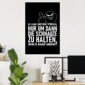 POSTER JE NE SUIS PAS EN TRAIN D'APPRENDRE À PARLER (Bureau à domicile)