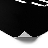 Poster Je Ne Suis Pas Étendu Funky Rope Pun Dark BG (Coin)