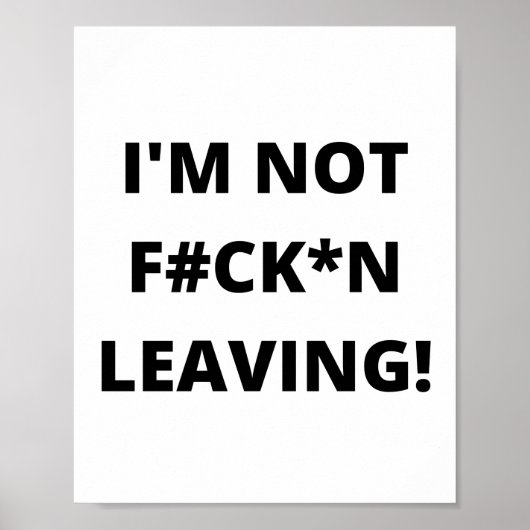 POSTER JE NE SUIS PAS FOU #CKN QUITTANT ! (Devant)