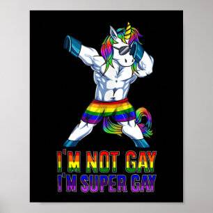 Poster Je ne suis pas gay, je suis Super gay