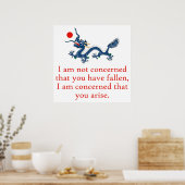 Poster Je Ne Suis Pas Préoccupé - Citation De Persévéranc (Cuisine)