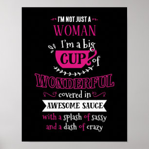 Poster Je ne suis pas seulement une typographie personnal