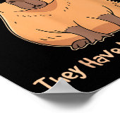 Poster Je ne suis pas sûr du dosage correct Capybara (Coin)