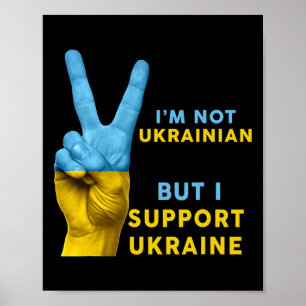 Poster Je ne suis pas ukrainien mais je soutiens l'Ukrain