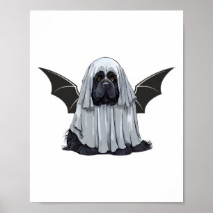 Poster Je Ne Suis Pas Un Chien Fantôme. Chien mignon habi