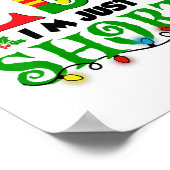 Poster Je Ne Suis Pas Un Elfe Juste Court Drôle Noël Homm (Coin)