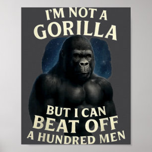Poster Je ne suis pas un gorille mais je peux battre 100