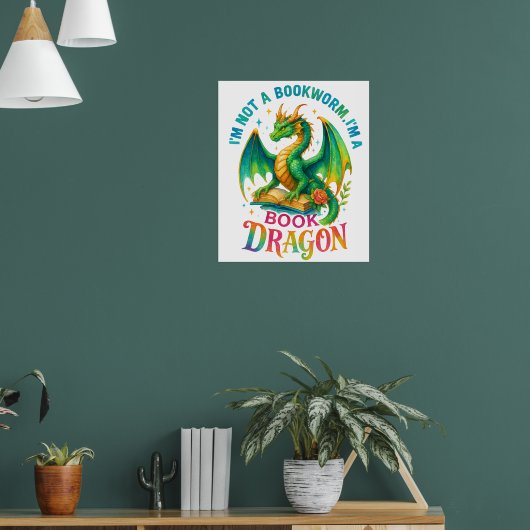 Poster Je ne suis pas un ver de livre... (Salon 1)