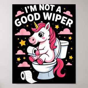 Poster Je ne suis pas une licorne essuie-glace de bonne q