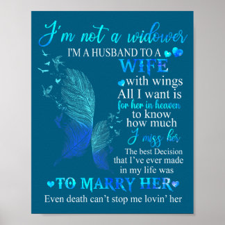 Poster Je ne suis pas veuf mari femme ailes