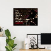 Poster Je Ne Tiptote Pas À Travers La Vie (Bureau à domicile)