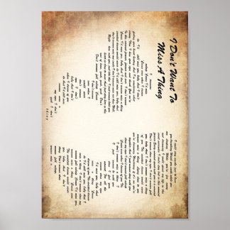 Poster Je ne veux pas rater une chanson d'homme, dame,