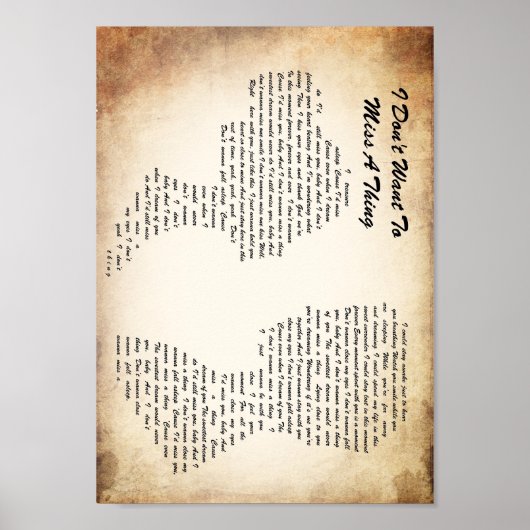 Poster Je ne veux pas rater une chanson d'homme, dame, (Devant)