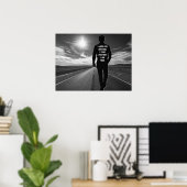 Poster Je n'espère rien de citations motivantes (Bureau à domicile)