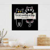 Poster Je n'évite pas d'écrire : bande dessinée de l'écri (Cuisine)