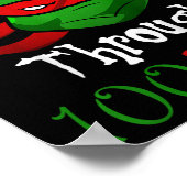 Poster Je Ninja'd Mon chemin à travers 100 jours présent (Coin)