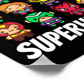 Poster Je nourris Futurs Superhéros École Lady Squad Déje (Coin)