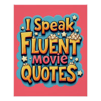 Je Parle Citations De Film Fluent Retro Pop Art