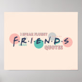 Poster Je parle des devis Fluent FRIENDS™ (Devant)