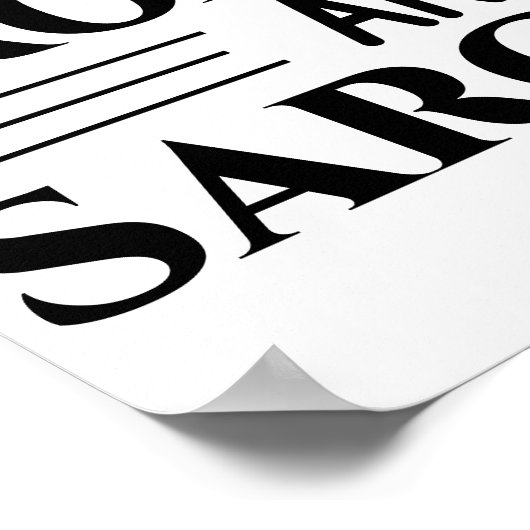 Poster Je Parle Fluent Broadway Et Sarcasme Drôle (Coin)