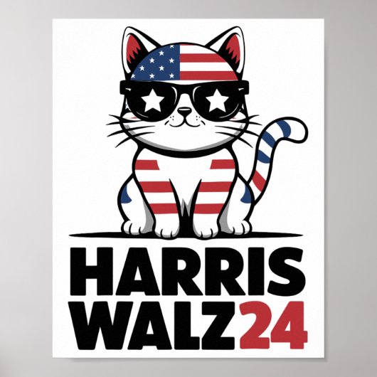 Poster Je Parle Kamala Harris Président Comma La Ameri (Devant)