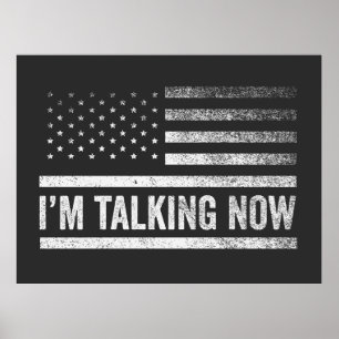 Poster Je parle maintenant du débat présidentiel de Trump