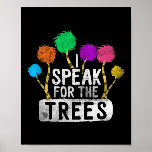 Poster Je Parle Pour Arbres Jour des terres Sensibilisati