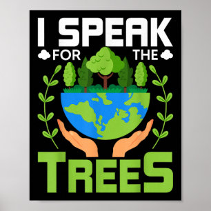 Poster Je Parle Pour Les Arbres - Protection De l'environ