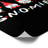 Poster Je Passe Avec Mes Gnomies Fun Gnome Ami Noël (Coin)