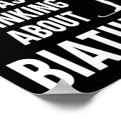 Poster Je Pensais Au Biathlon - Ski Tirer Bi (Coin)