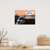 Poster Je pense, donc je suis (Cuisine)