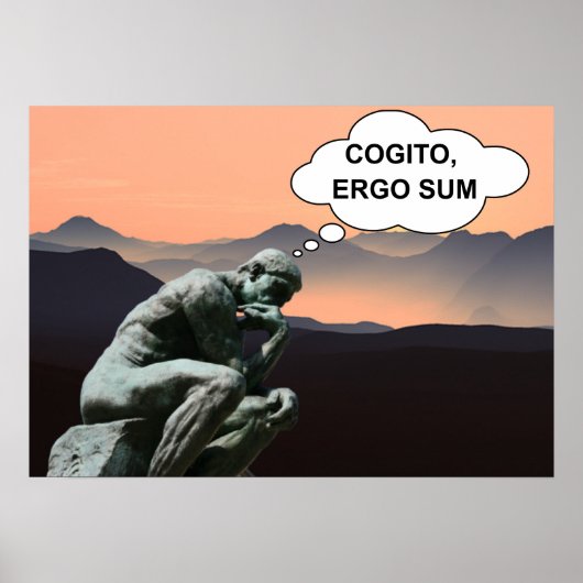 Poster Je pense, donc je suis (Devant)