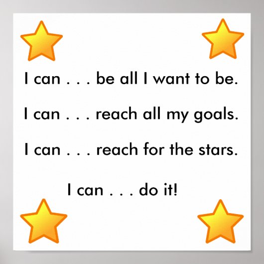 Poster Je peux... (Devant)