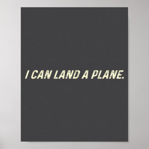 Poster Je peux atterrir un avion