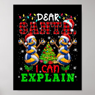 Poster Je Peux Expliquer Les Snowmen De Noël Jouer Au Vol