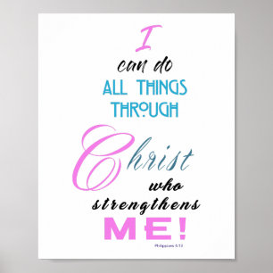 Poster Je peux faire tout par le christ