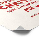 Poster Je Peux Faire Tout Philippiens 4:13 (Coin)