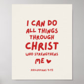 Poster Je Peux Faire Tout Philippiens 4:13 (Devant)
