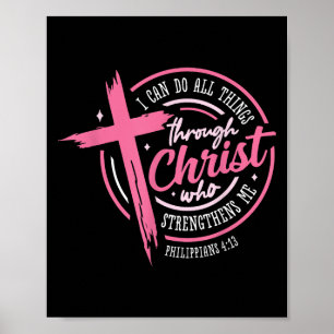 Poster Je peux faire toutes choses par Christ Cancer du s
