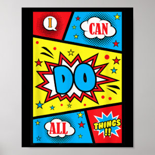Poster Je Peux Faire Toutes Les Choses Affirmations Posit