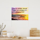 POSTER JE PEUX FAIRE TOUTES LES CHOSES PAR LE CHRIST QUE  (Cuisine)