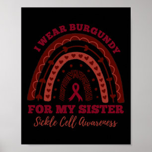 Poster Je Porte De La Bourgogne Pour Ma Soeur Rainbow Sic