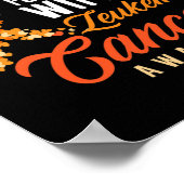 Poster Je Porte De L'Orange Pour Mes Lauréats De Leucémie (Coin)