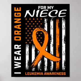 Poster Je Porte De L'Orange Pour Mon Amer De Sensibilisat
