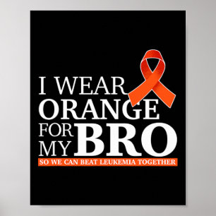 Poster Je Porte De L'Orange Pour Mon Bro Pour Que Nous Pu