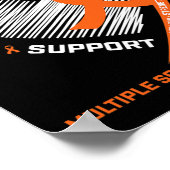 Poster Je Porte De L'Orange Pour Mon Mari Sclérose Multip (Coin)