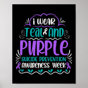 Poster Je Porte Des Experts Turquoises Et Violets En Prév