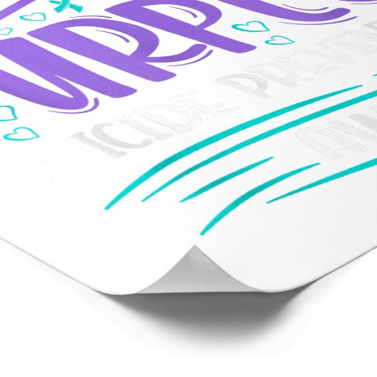 Poster Je Porte Des Experts Turquoises Et Violets En Prév (Coin)